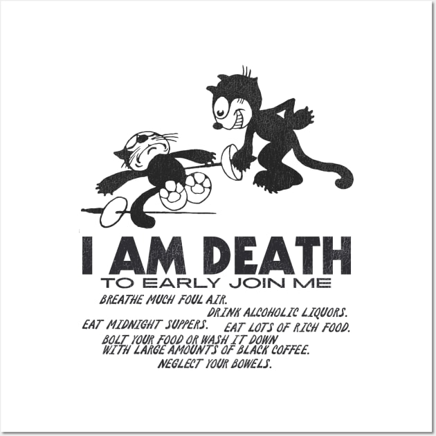 Felix the Cat ● I Am Death Wall Art by darklordpug